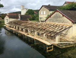 Restauration du lavoir de Longchamp-sur-Aujon : les travaux débutent