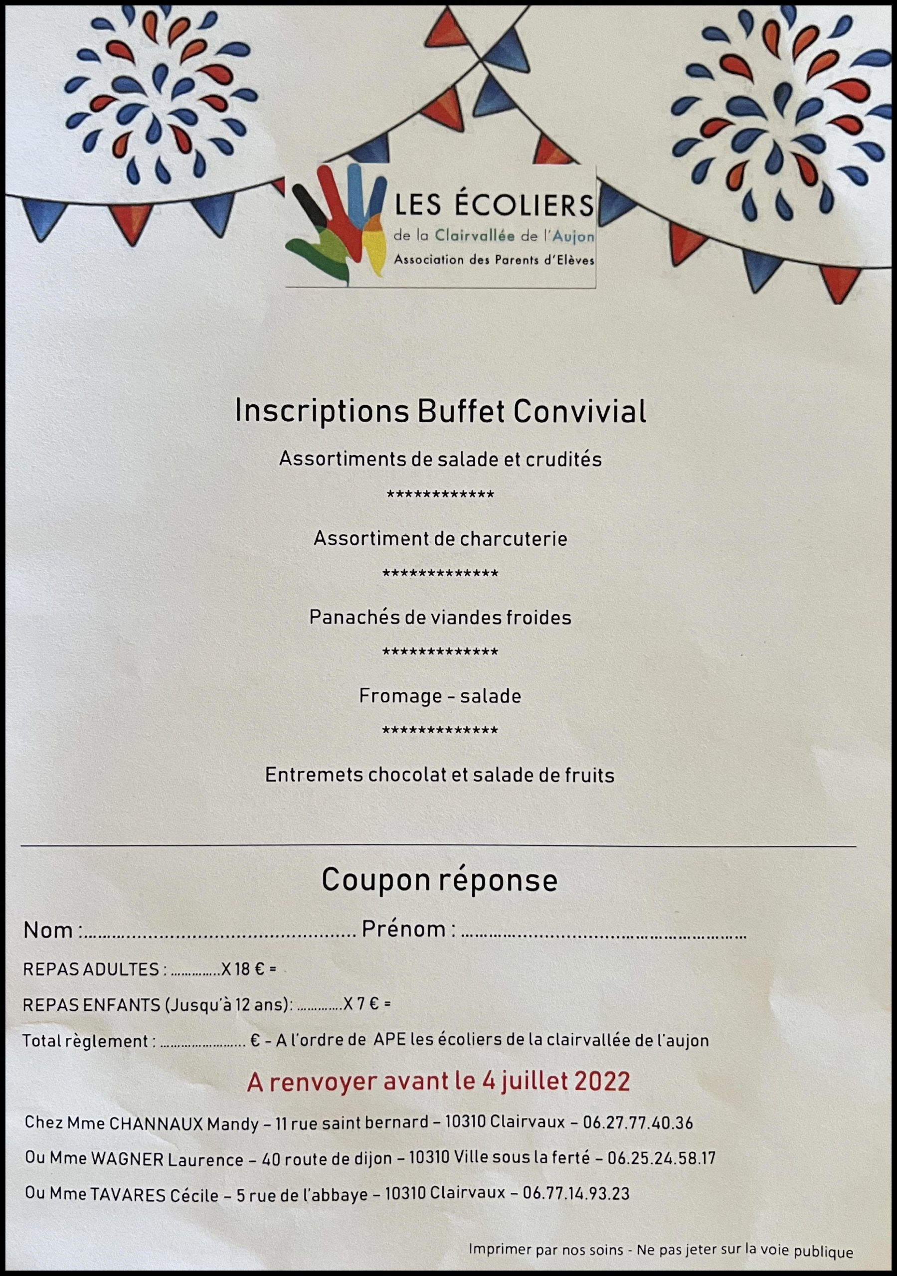 Célébration de la fête nationale les 13 et 14 juillet – Longchamp-sur-Aujon