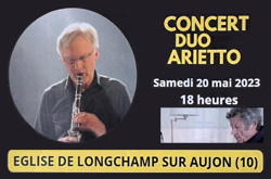 Concert du duo Arietto à Longchamp-sur-Aujon