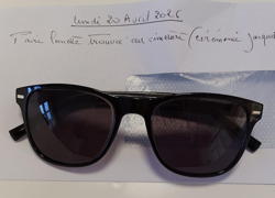 Objet trouvé : paire de lunettes de soleil